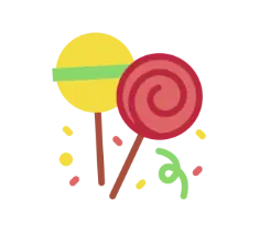 Bolsas de Celofán decordadas para dulces